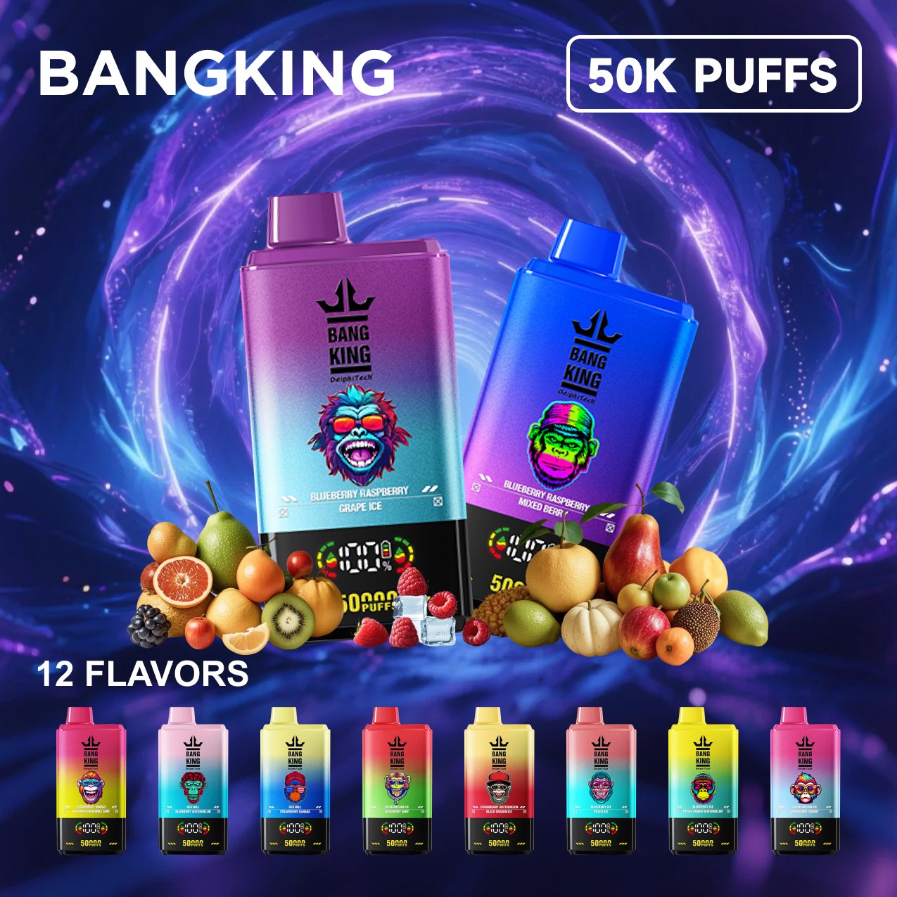 Bang King Dual Flavor 50K Puffs 2v1