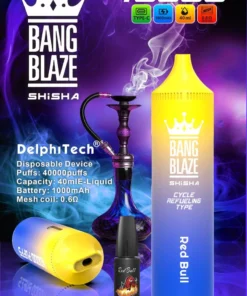 Alternative view of Bang Blaze Shisha 40K PUFFS
