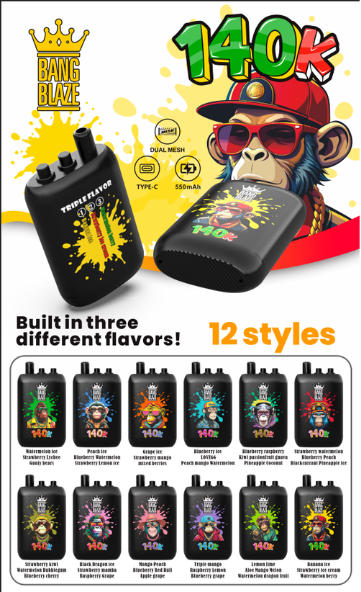 BANG LEGEND 140K – 2026 najlepší jednorazový vape na Slovensku s najvyššou výdržou 140 000 ťahov a tromi nezávislými príchuťami